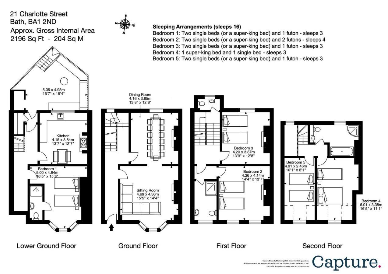 5 Bedroom Magnificent Georgian Townhouse- City Centre Bath Extérieur photo